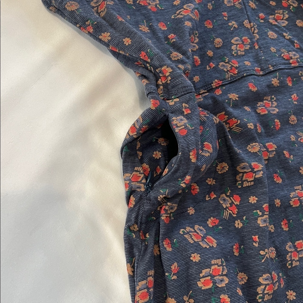 Toad & Co Floral Print 3/4 Sleeve Dress with Tiny Pocket - Picture 3 of 5